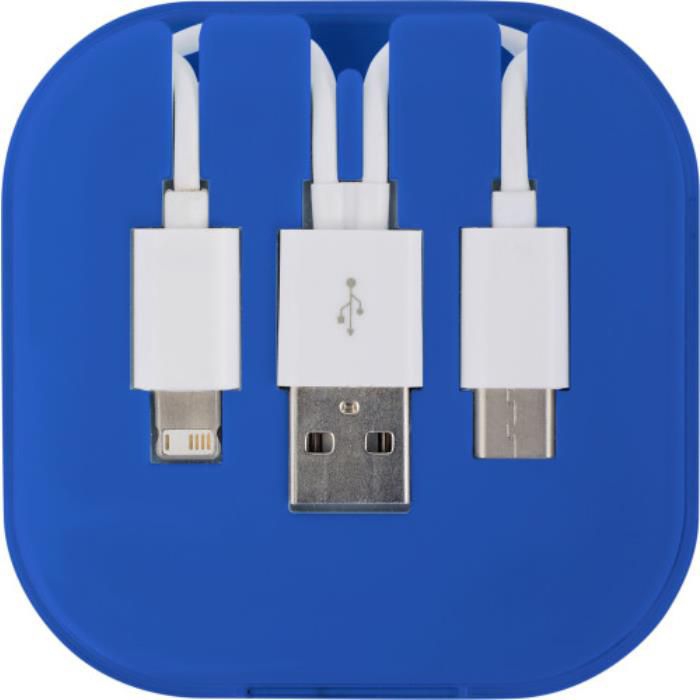 GI8290-23USB Ladekabel-Set 4 in1 Jonas_ Kobaltblau GI8290-23USB Ladekabel-Set 4 in1 Jonas_ Kobaltblau