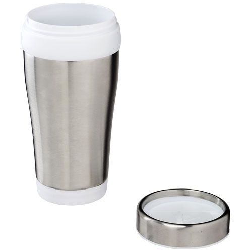 PF100310-6Elwood 410 ml Isolierbecher_ silber_weiss