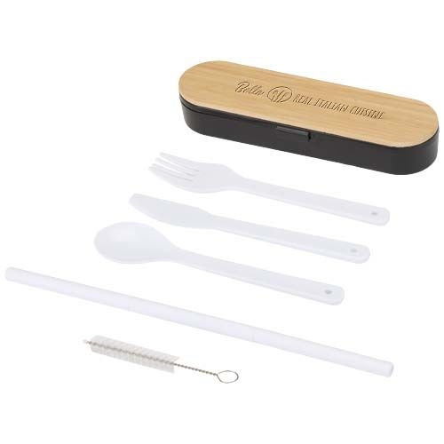 PF126365-6Runa Besteckset mit Bambusdeckel_ schwarz