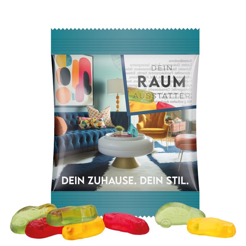 JG10061-8Minituete 10 g Trolli Fruchtgummi Standardformen_ Auto_ transparente Folie