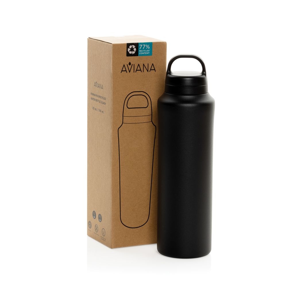 XD102227-001Aviana™ Rowan RCS recycelte Wasserflasche 740ml_ schwarz