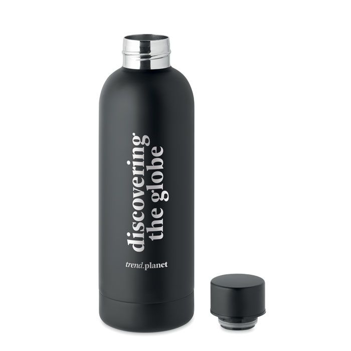 MO6750-03Athena Trinkflasche Edelstahl 500 ml_ Schwarz