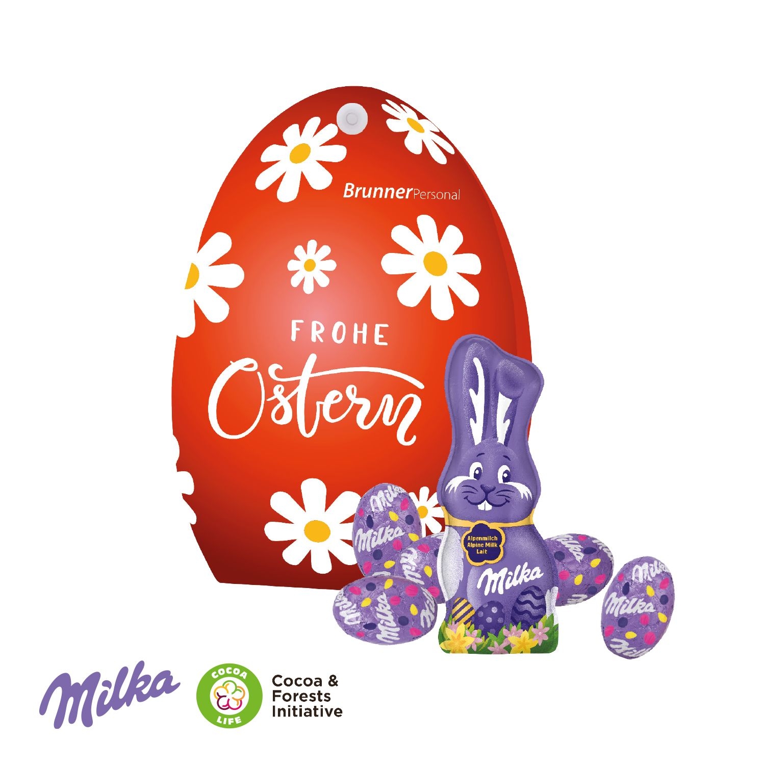CD94687Werbe-Osterei mit Schokoladenmischung von Milka