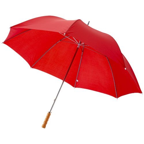 PF109018-12Karl 30_ Golfschirm mit Holzgriff_ rot
