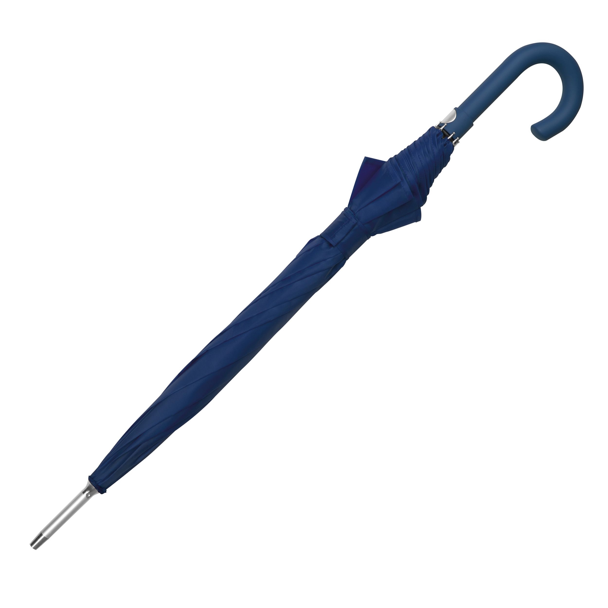 MA47447-44Automatik Regenschirm mit gummiertem Griff_ dunkelblau