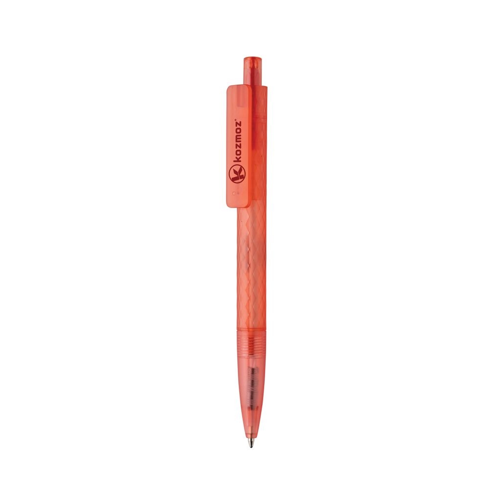 XDP611.33-04X3 Frosted-Pen aus GRS recyceltem PC_ rot