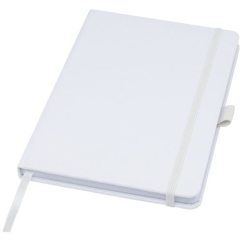 PF107763-1Honua A5 Notizbuch aus recyceltem Papier mit Cover aus recyceltem PET_ weiss PF107763-1Honua A5 Notizbuch aus recyceltem Papier mit Cover aus recyceltem PET_ weiss