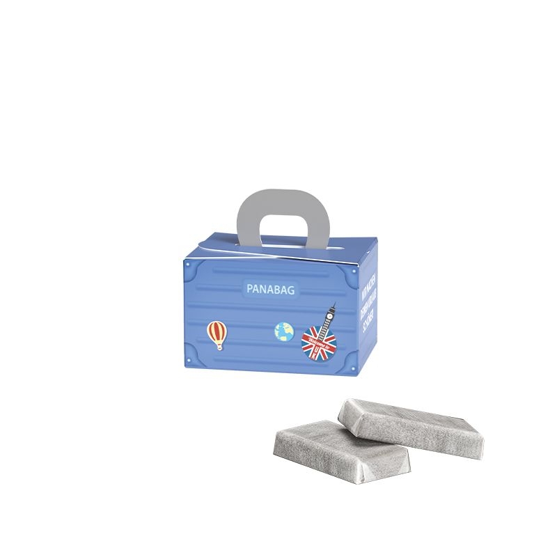 JG10220Geschenkbox Mini Koffer Schokotaefelchen
