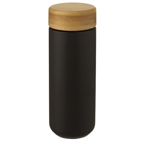 PF100705-2Lumi 300 ml Keramikbecher mit Bambusdeckel_ schwarz
