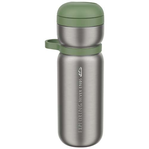 PF100910-2Mepal Twist 600 ml Thermo-Sportflasche_ moosgruen