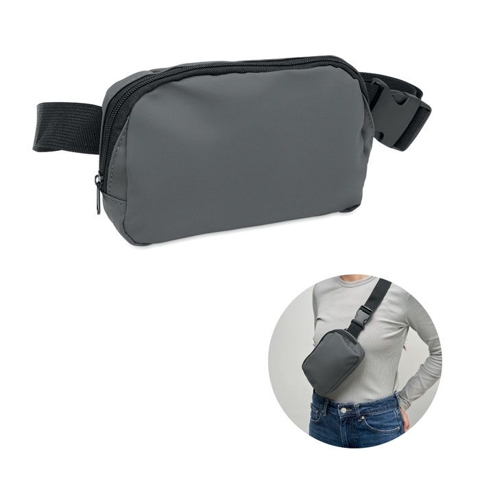 MO2683-15Korovin Waist Guerteltasche PU_ steingrau