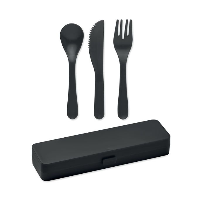 MO6661-03Rigata Besteck-Set PP_ Schwarz