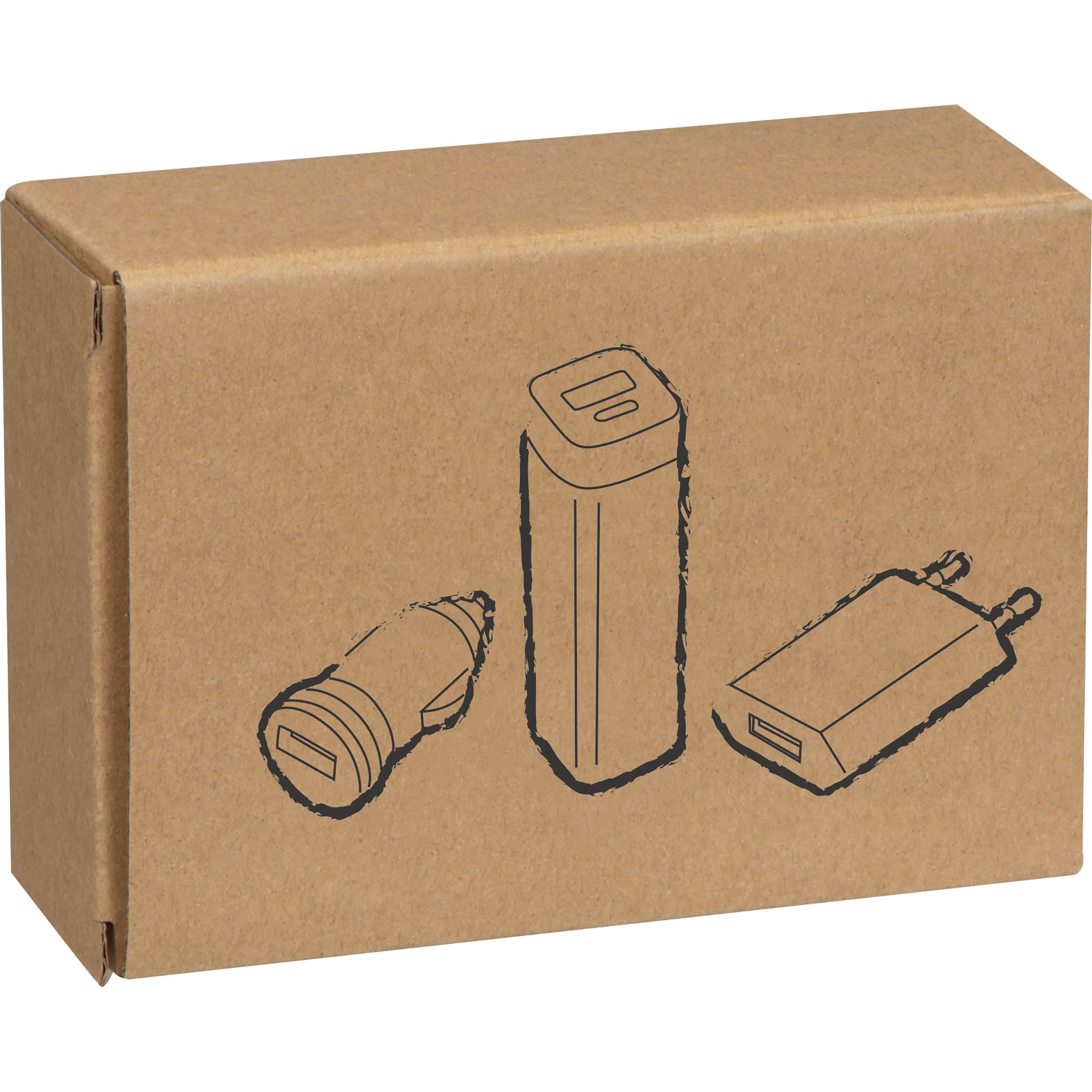 MA20081-06Travel Set Powerbank_ EU-Stecker und USB Ladegeraet JUSTIN_ weiss