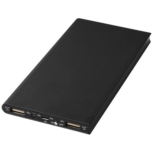 PF124112-1Plate 8000 mAh Aluminium-Powerbank_ schwarz PF124112-1Plate 8000 mAh Aluminium-Powerbank_ schwarz