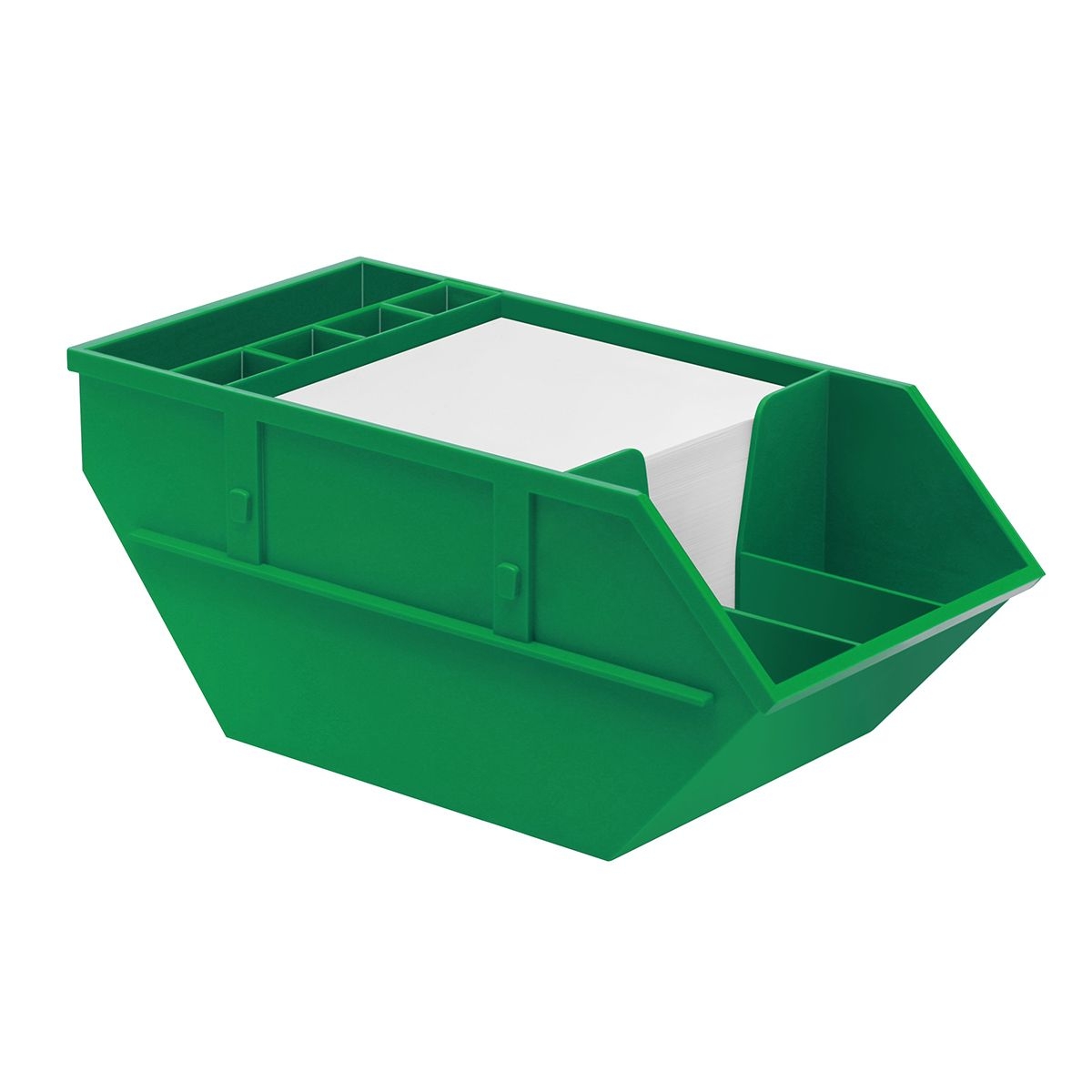 HE8625KPC-2Zettelbox mit Koecher _Container_ gruen
