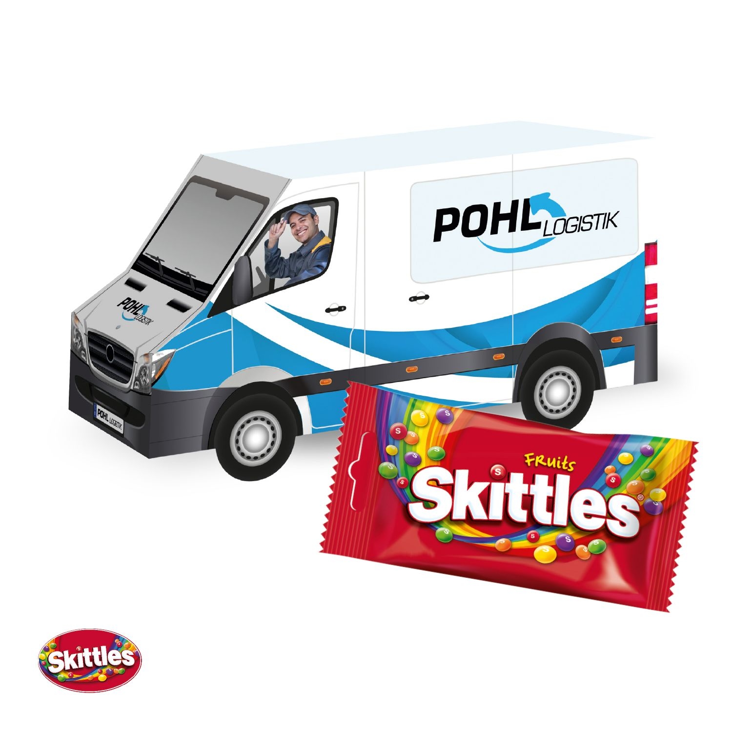 CD917103D Praesent Transporter mit Skittles®