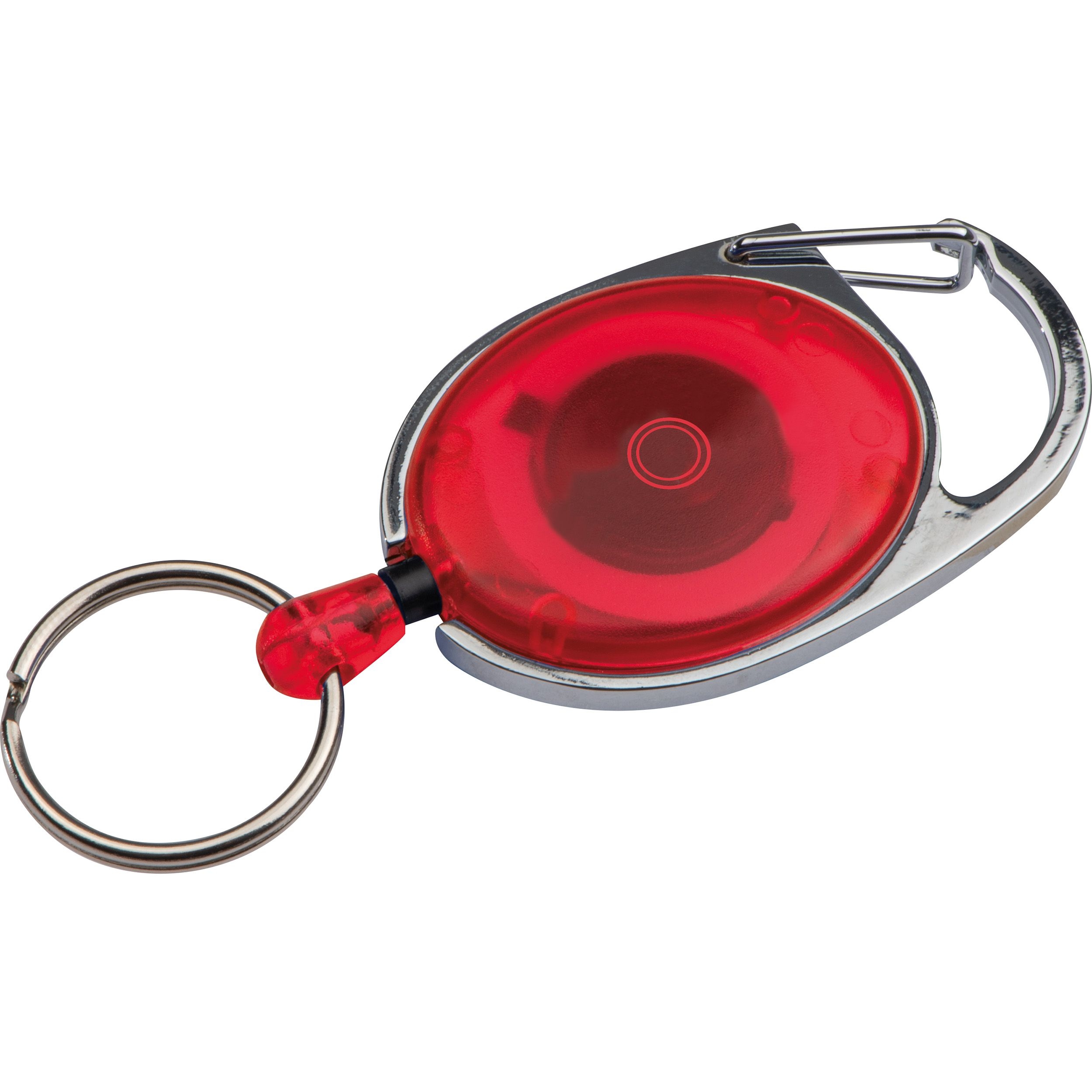 MA91171-05Schluesselanhaenger mit Karabiner und ausziehbarem Schluesselring_ rot MA91171-05Schluesselanhaenger mit Karabiner und ausziehbarem Schluesselring_ rot