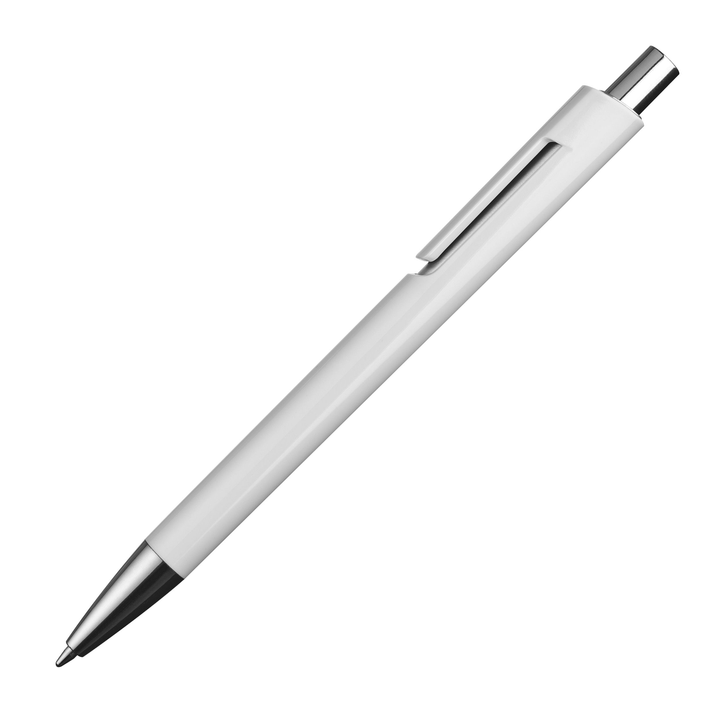 MA13538-06Kugelschreiber mit silbernen Applikationen_ weiss