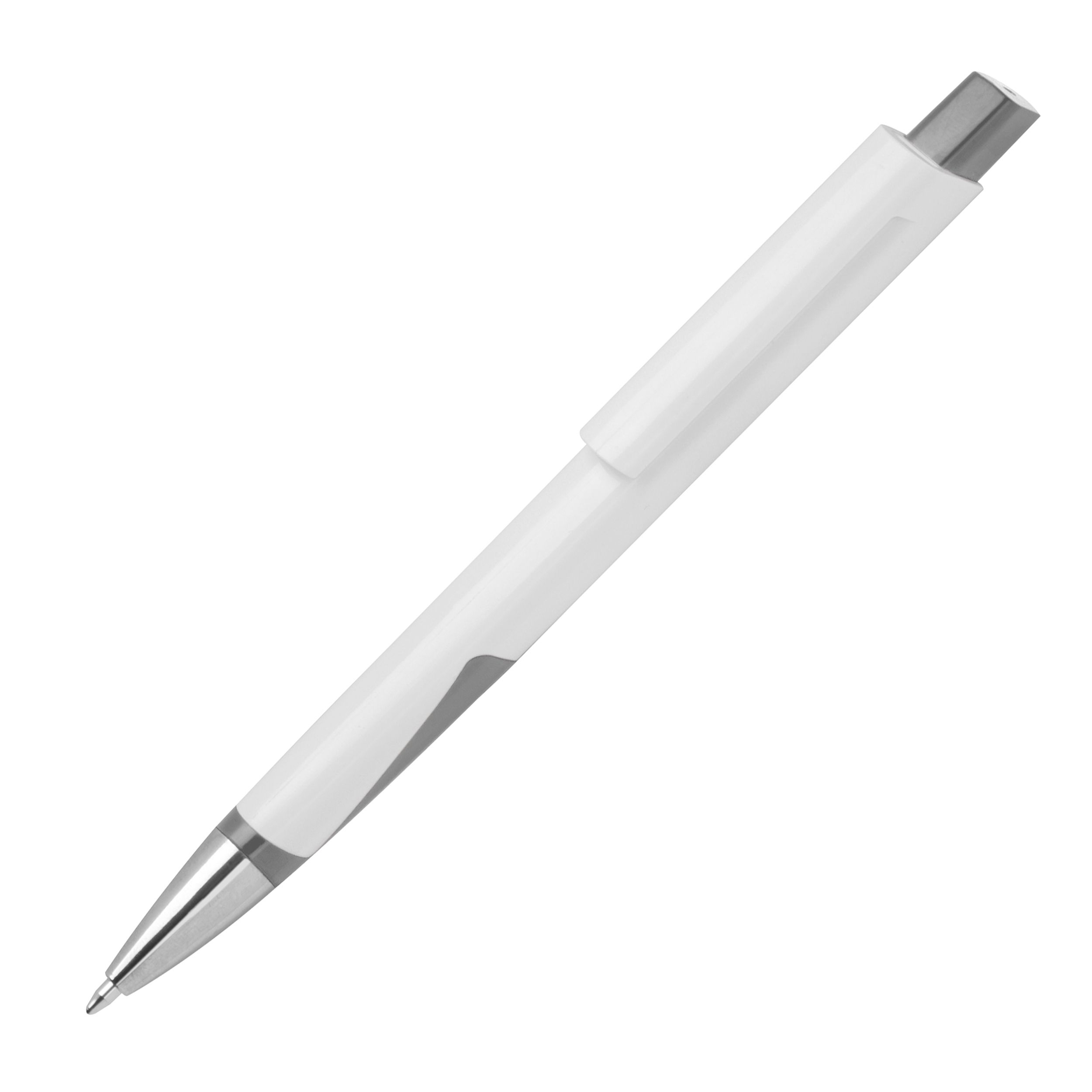 MA15471-07Recycelter ABS Kugelschreiber MAJA_ silbergrau