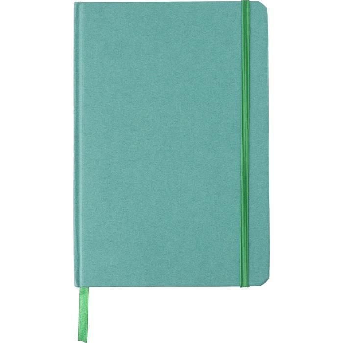GI1015150-04Notizbuch aus recyceltem Karton _A5_ Evangeline_ gruen