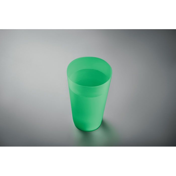 MO9907-24Festa Large Wiederverwendbarer Becher_ transparent gruen