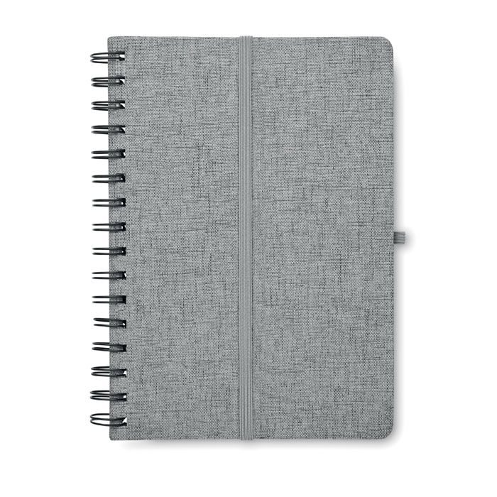 MO2522-07Strata DIN A5-Notizbuch RPET_ grau