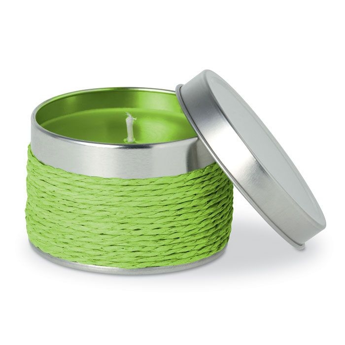 IT2873-48Delicious Kerze mit Apfelduft_ limettengruen