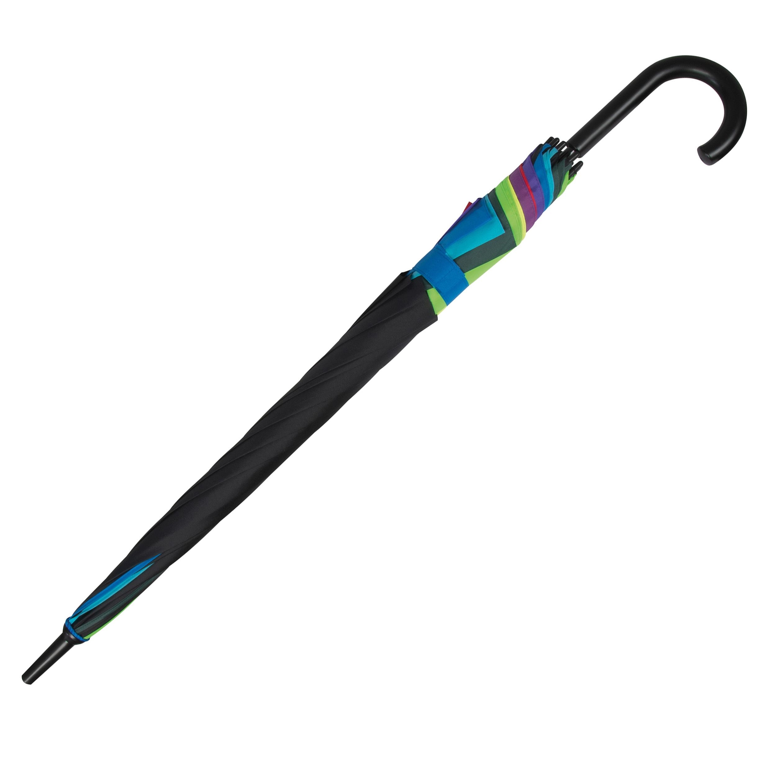 MA40870-MCAutomatik Regenschirm in Regenbogefarben_ mehrfarbig