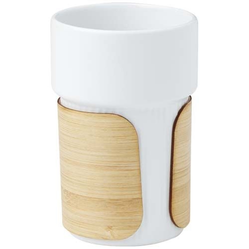 PF100809Fika 340 ml Becher mit Bambushuelle