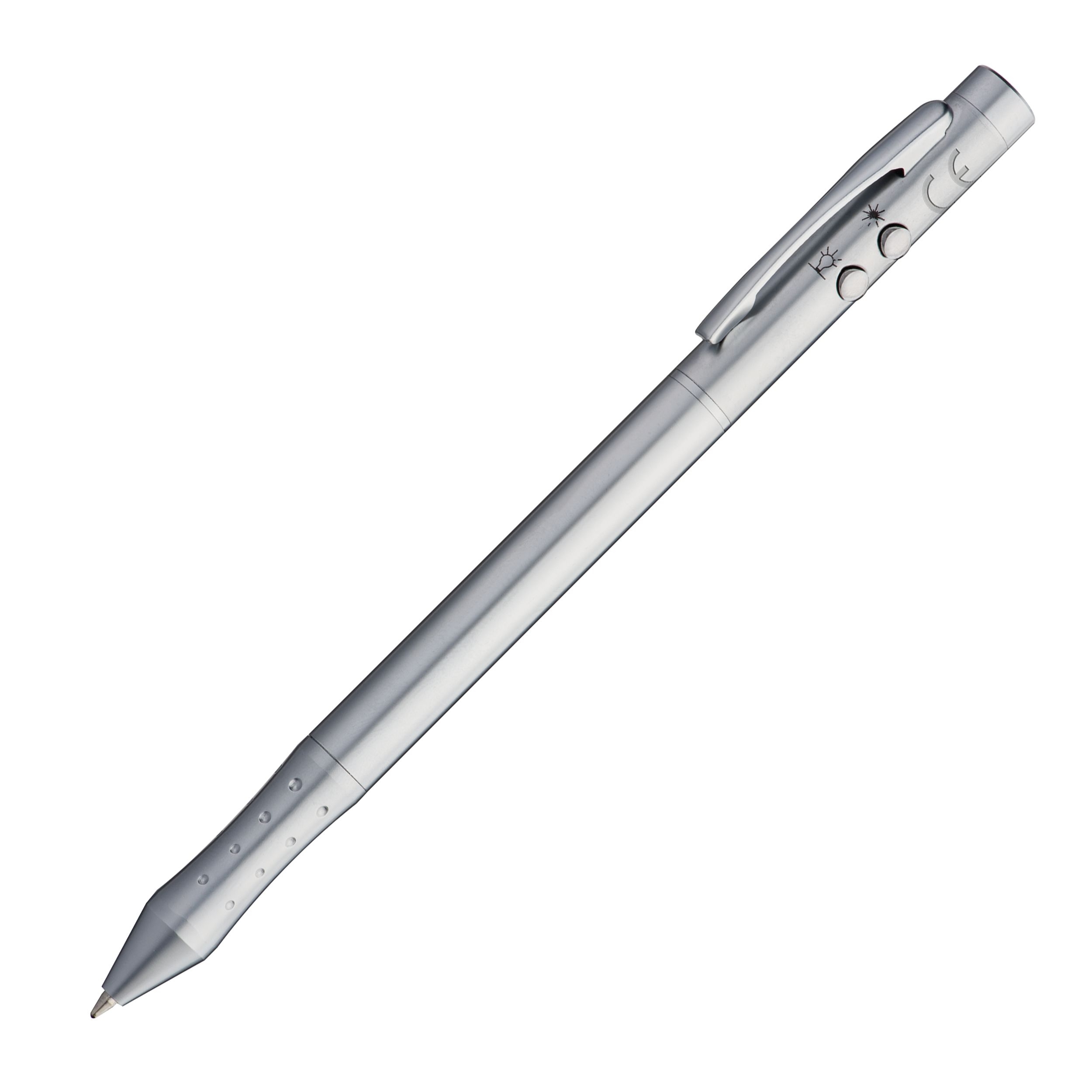 MA12798-074 in 1 Laserpointer aus Metall_ silbergrau