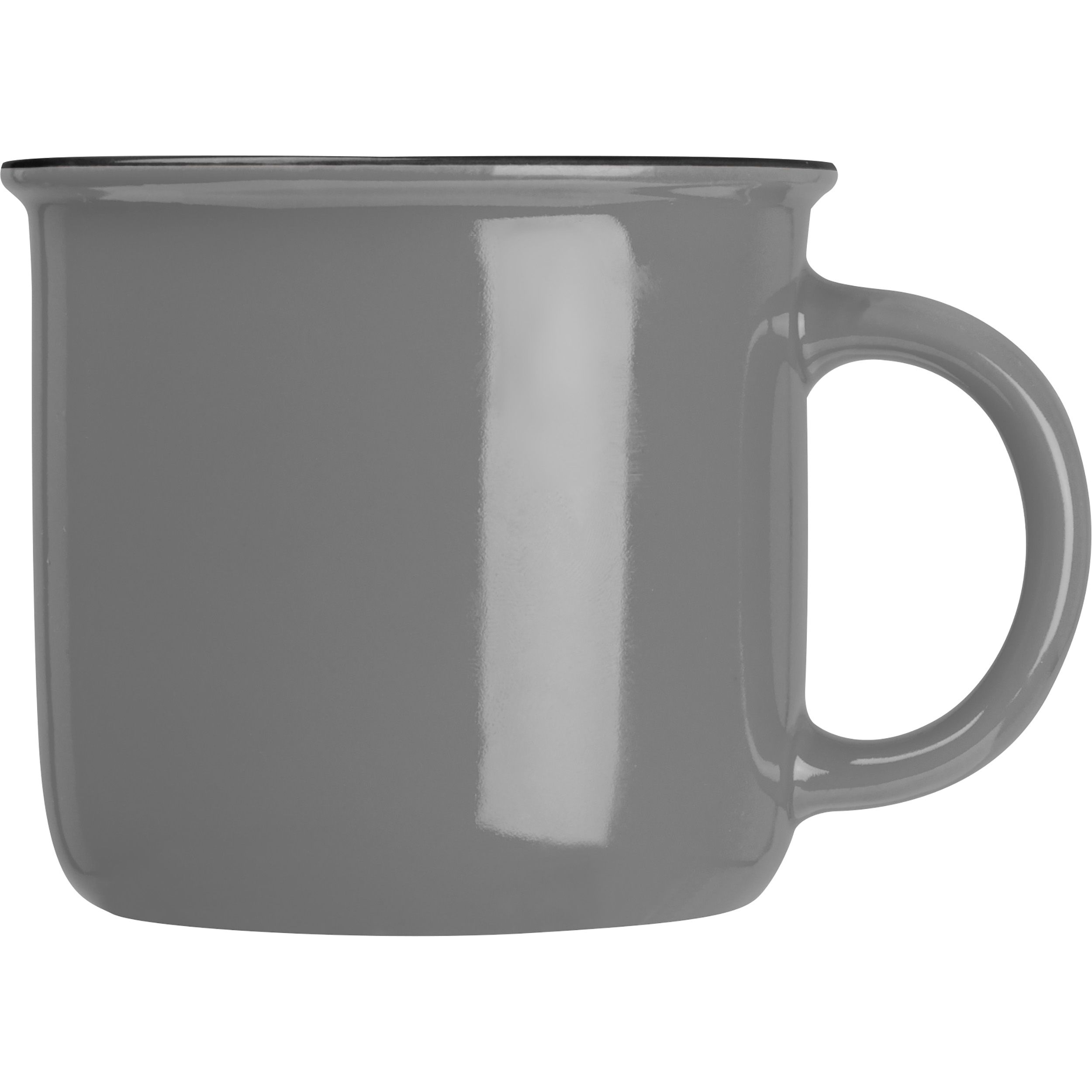 MA80843-07Nostalgietasse aus Keramik_ 350ml RAYMOND_ silbergrau