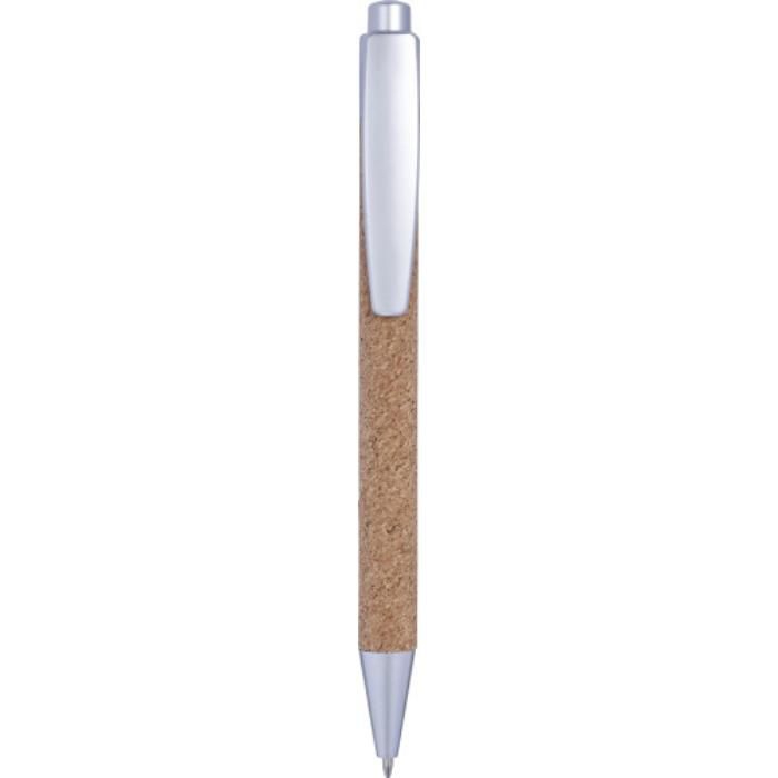GI8986-32Kugelschreiber aus Kork Macie_ Silber
