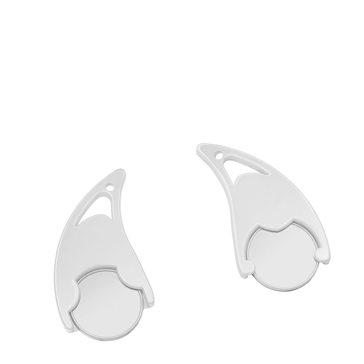 HE7491-0-0Chiphalter mit 1€-Chip _Epsilon_ weiss_ weiss HE7491-0-0Chiphalter mit 1€-Chip _Epsilon_ weiss_ weiss