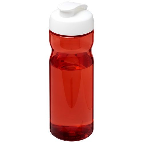 PF210097-18H2O Active® Eco Base 650 ml Sportflasche mit Klappdeckel_ rot_weiss PF210097-18H2O Active® Eco Base 650 ml Sportflasche mit Klappdeckel_ rot_weiss