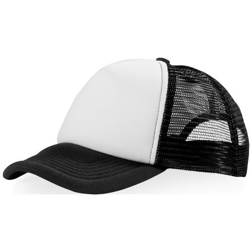 PF111069-1Trucker Kappe mit 5 Segmenten_ schwarz_weiss PF111069-1Trucker Kappe mit 5 Segmenten_ schwarz_weiss