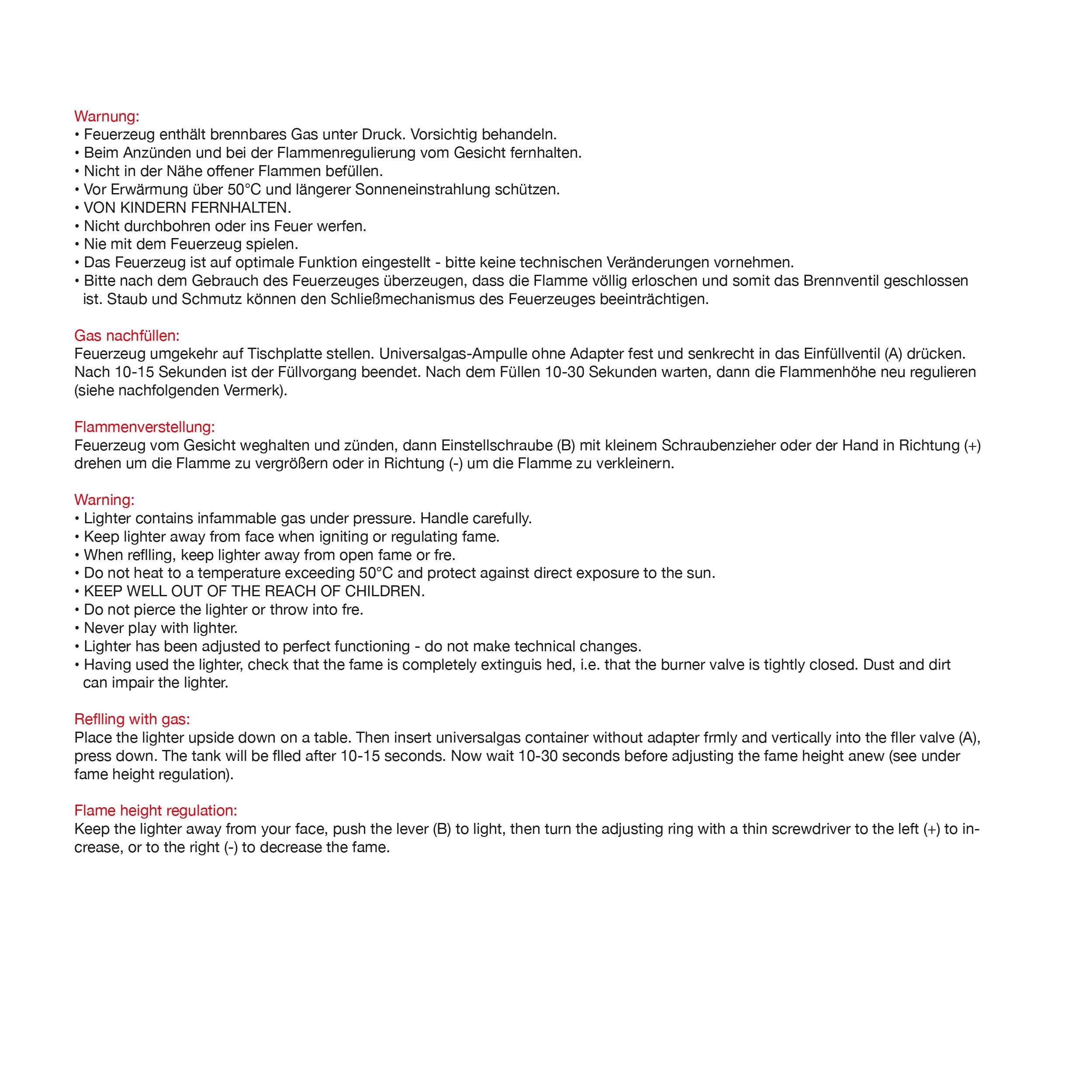 MA91106-05Elektronik Feuerzeug_ nachfuellbar ULRIKE_ rot