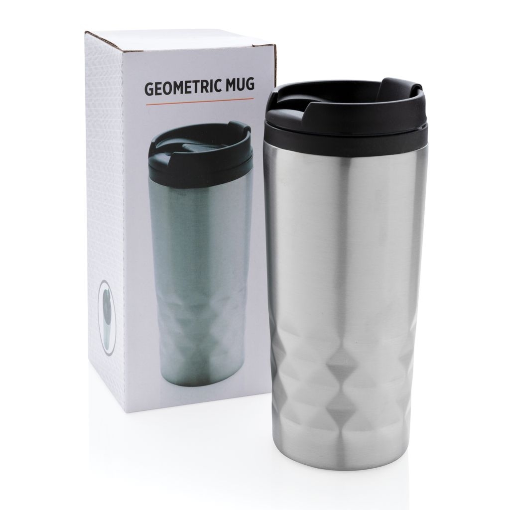 XDP432.36-2Geometrischer Becher_ silber