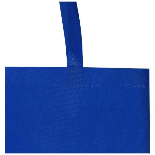 PF130106-3EcoSeal GRS-recycelte Nonwoven Tragetasche mit Zeitenfalten 12 L_ royalblau