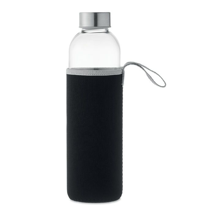 MO6545-03Utah Large Trinkflasche Glas 750 ml_ Schwarz