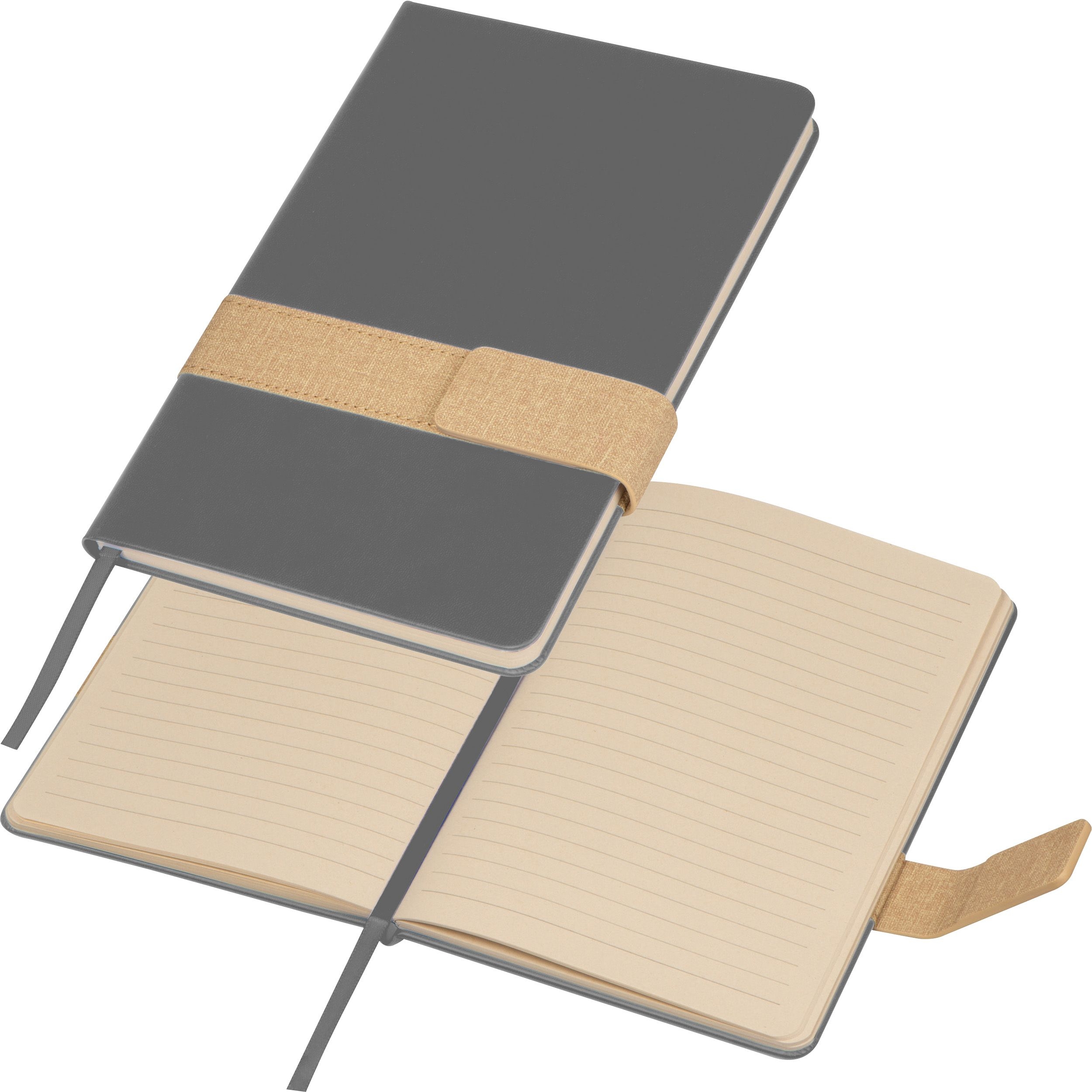 MA24227-07Notizbuch mit Magnetverschluss DOUGLAS_ silbergrau