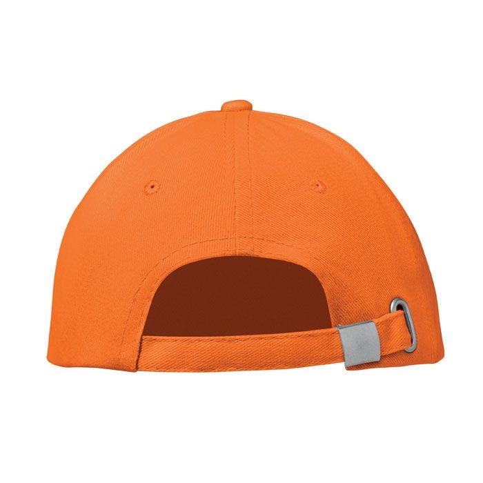 MO1464-10Buffalo Baseball cap 6 panels 260g_m²_ orange