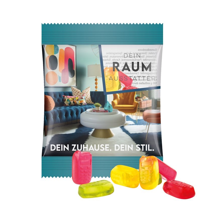 JG10061-6Minituete 10 g Trolli Fruchtgummi Standardformen_ Handy_ transparente Folie