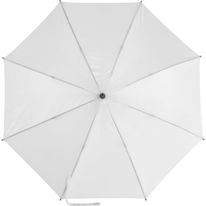 GI0945-02Automatik Stockschirm aus Pongee-Polyester Suzette_ Weiss