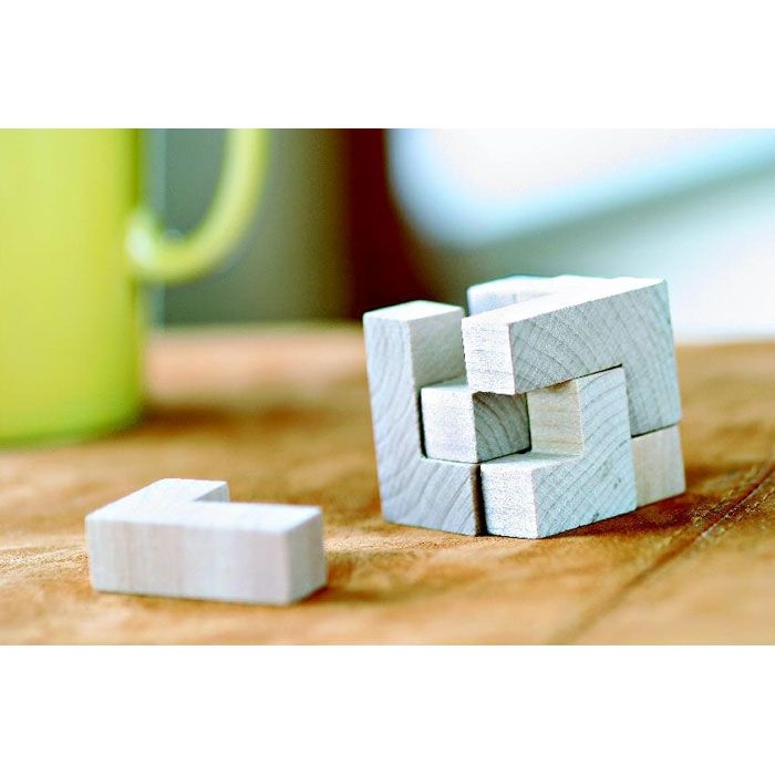 KC2585-40Trikesnats Holzpuzzle im Baumwollbeutel_ Holz