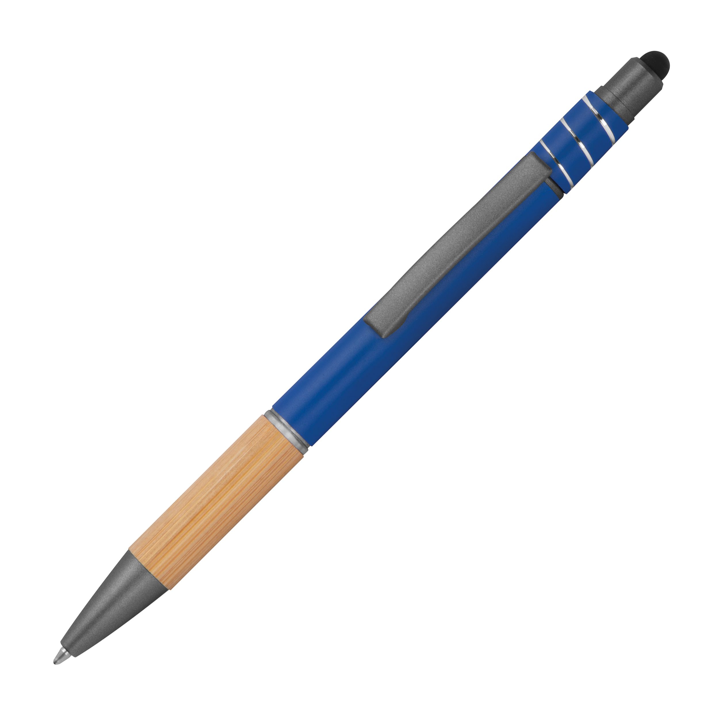 Fidget Kugelschreiber aus Aluminium, blau
