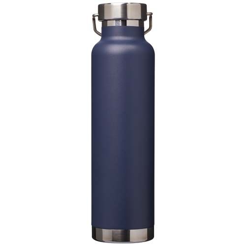 PF100865-4Thor 650 ml RCS-zertifizierte Kupfer-Vakuum Isolierflasche aus recyceltem Edelstahl _ navy