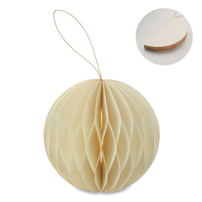 CX1576-13Harmobauble Faltbarer Papier-haenger_ beige