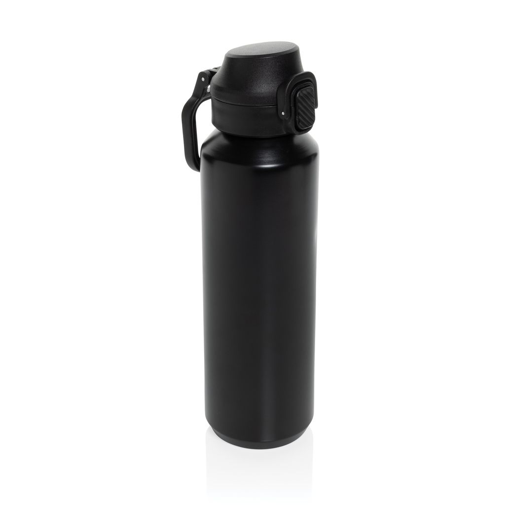 XDP437.50-01Via RCS Re-Steel Sportflasche mit Verschluss_ 600ml_ schwarz