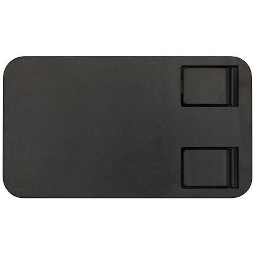 PF124467-2Alhena Klappbare Smartphonehalterung aus recyceltem Kunststoff mit Metallstaender fuer den Schreibtisc