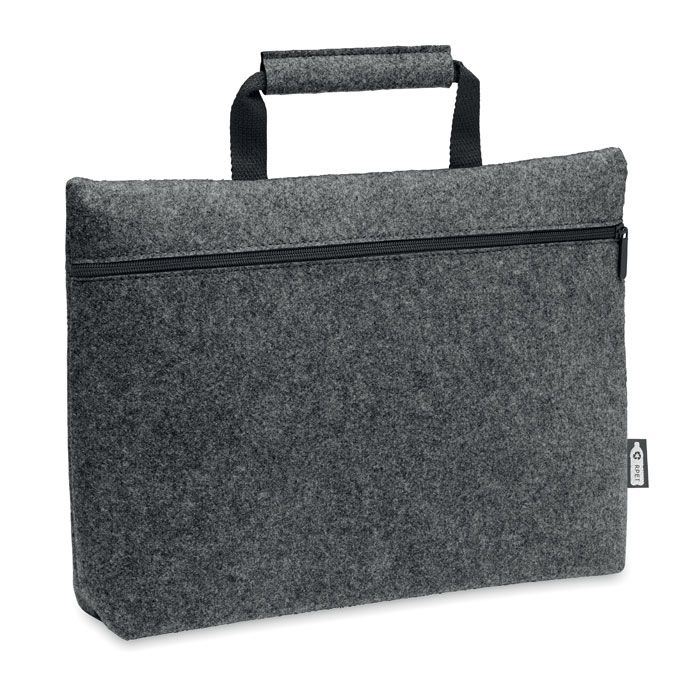 MO6718-15Tapla Laptop Tasche RPET-Filz_ steingrau